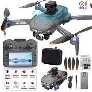 S28 Professional 4k Dual Camera with 4.5" Display Screen and GPS - Powerful Brushless Motor Drone