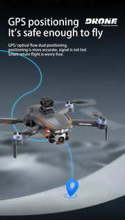 S28 Professional 4k Dual Camera with 4.5" Display Screen and GPS - Powerful Brushless Motor Drone