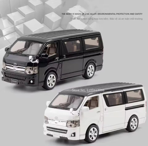 1:32 Toyota Hiace Diecast Van Model – Alloy MPV with Sound & Light