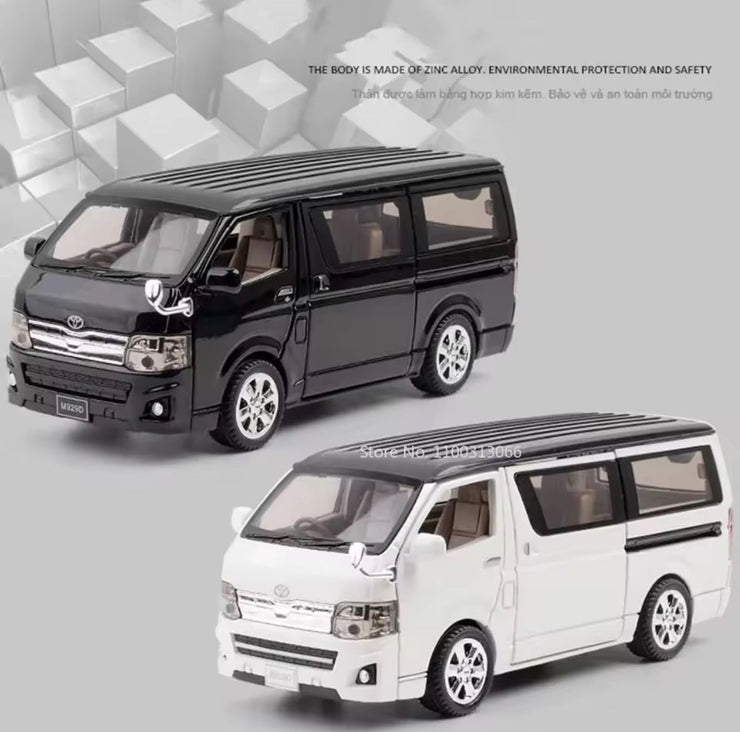 1:32 Toyota Hiace Diecast Van Model – Alloy MPV with Sound & Light