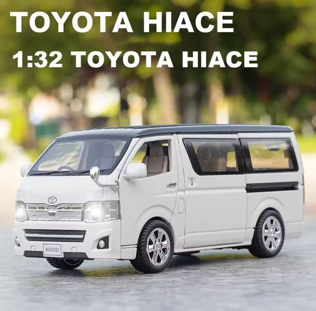 1:32 Toyota Hiace Diecast Van Model – Alloy MPV with Sound & Light