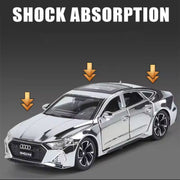 1:32 Audi RS7 Diecast Model Car – Electroplated Finish with Sound & Light