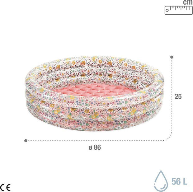Wet Set 34" Round Inflatable Kids Pool – 86×25 cm Summer Splash Tub