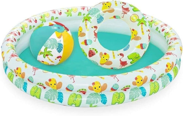 3 in 1 Beachtastic Play Pool Set for Kids - 48" x 8"