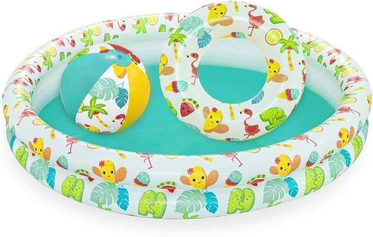 3 in 1 Beachtastic Play Pool Set for Kids - 48" x 8"