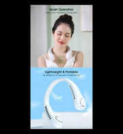 Hands-free Portable Neck Fan - Rechargable Fan for Sports/Outdoor and GYM