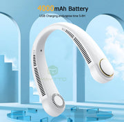 Hands-free Portable Neck Fan - Rechargable Fan for Sports/Outdoor and GYM