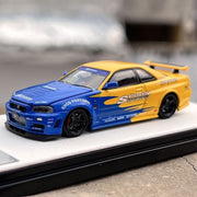 1:24 Scale Nissan Skyline GT-R (R34) - Diecast Model Car