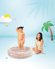 Wet Set 34" Round Inflatable Kids Pool – 86×25 cm Summer Splash Tub