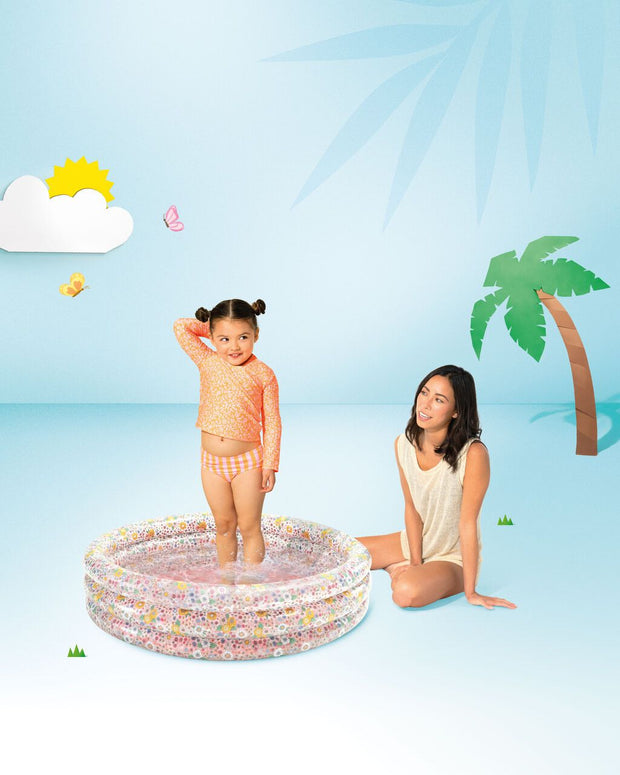 Wet Set 34" Round Inflatable Kids Pool – 86×25 cm Summer Splash Tub