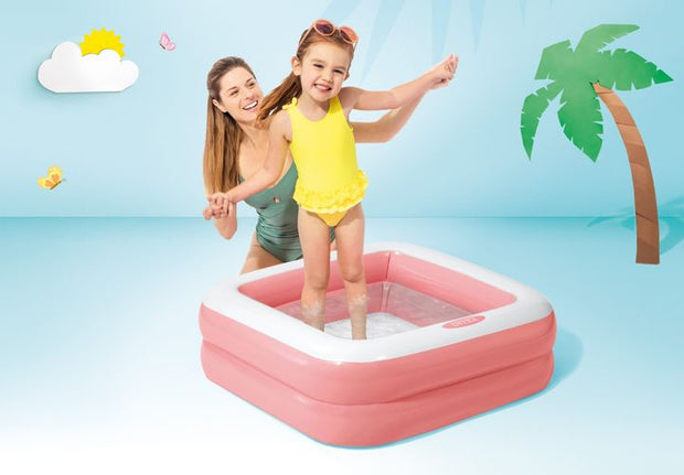 Wet Set Round Inflatable Kids Pool – 86×86×25 cm (34" x 34" x 10") Splash Water Tub for Outdoor Fun